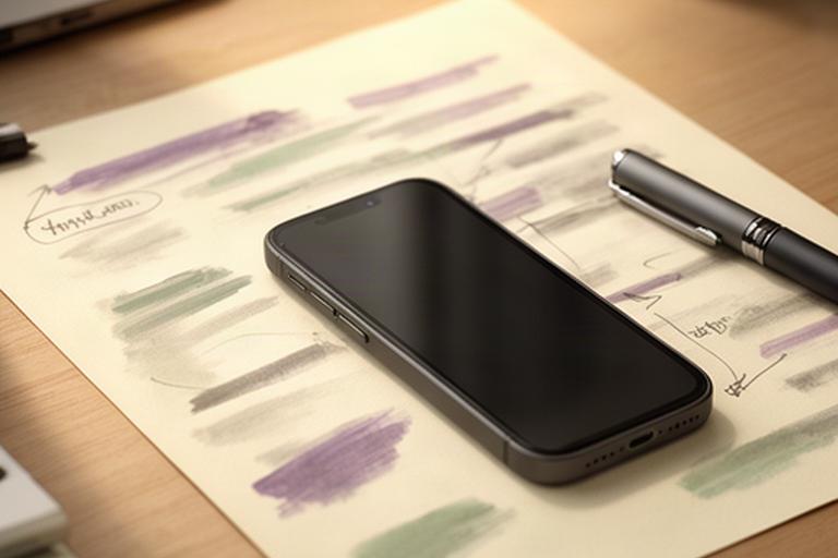Handschriftliche Notizen und Telefon auf einem Schreibtisch bei einer Kundenanfrage